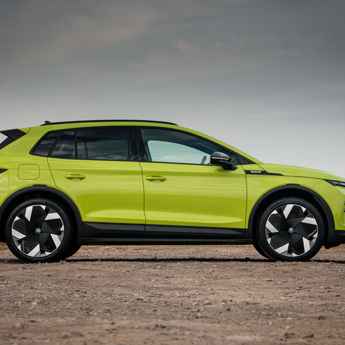 2026 Skoda Elroq RS Hyper Green Side View