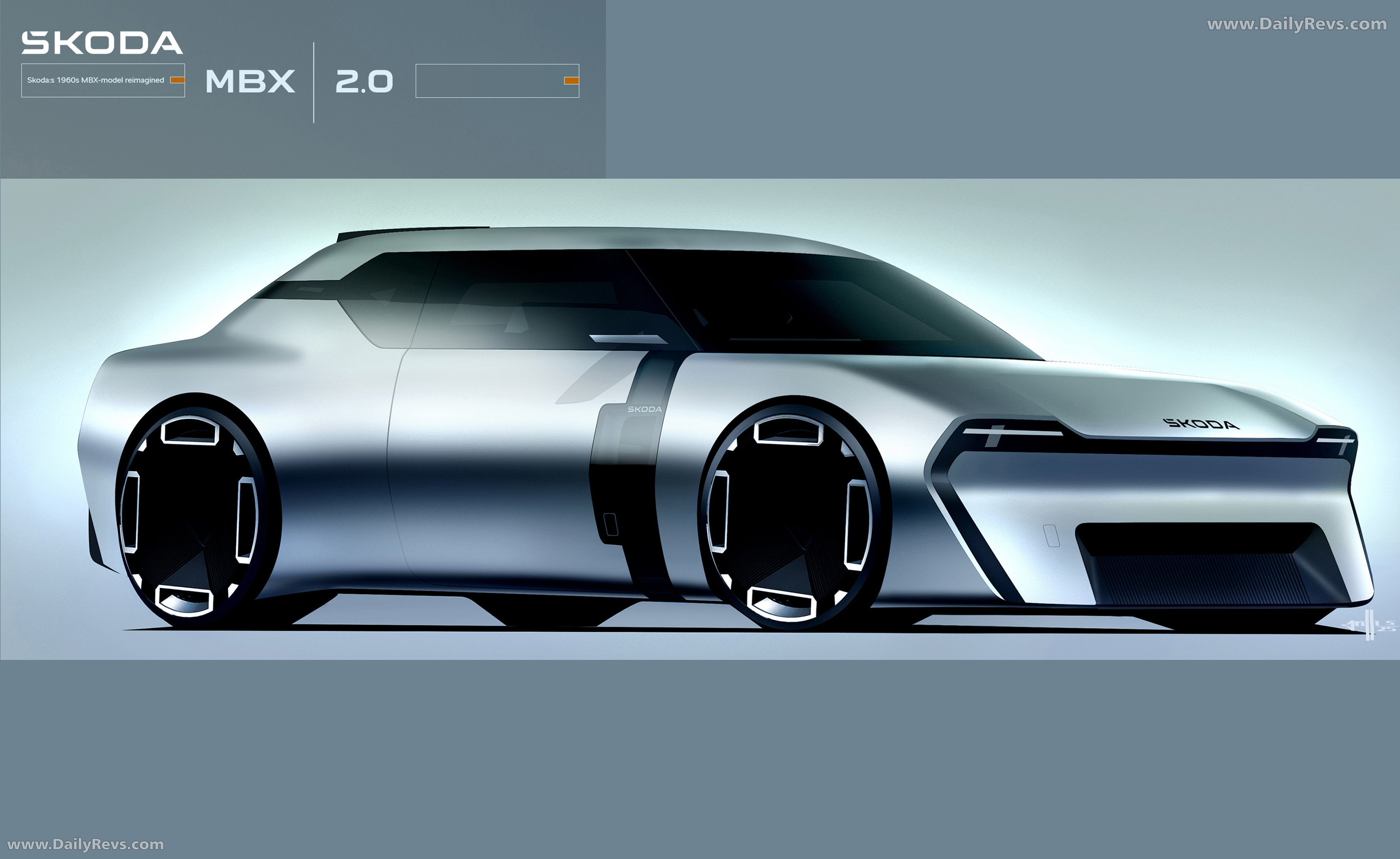 2025 Skoda 1000 MBX Coupe Concept Front View