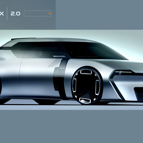 2025 Skoda 1000 MBX Coupe Concept Front View