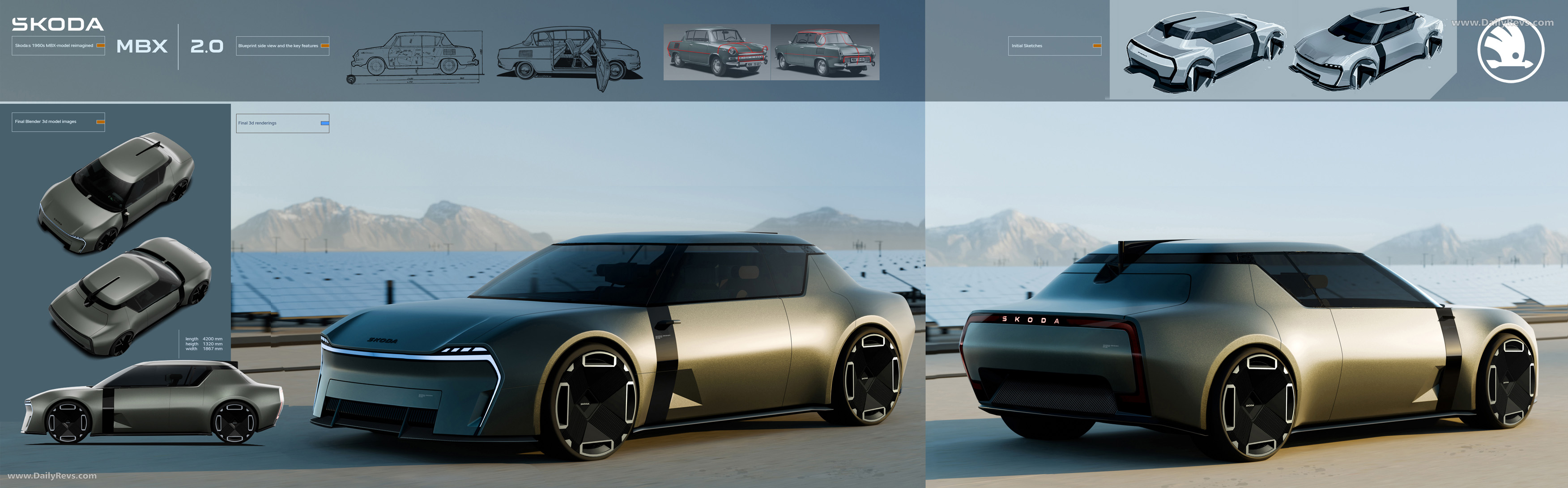 2025 Skoda 1000 MBX Coupe Concept Front View