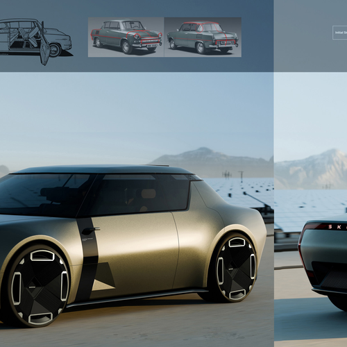 2025 Skoda 1000 MBX Coupe Concept Front View