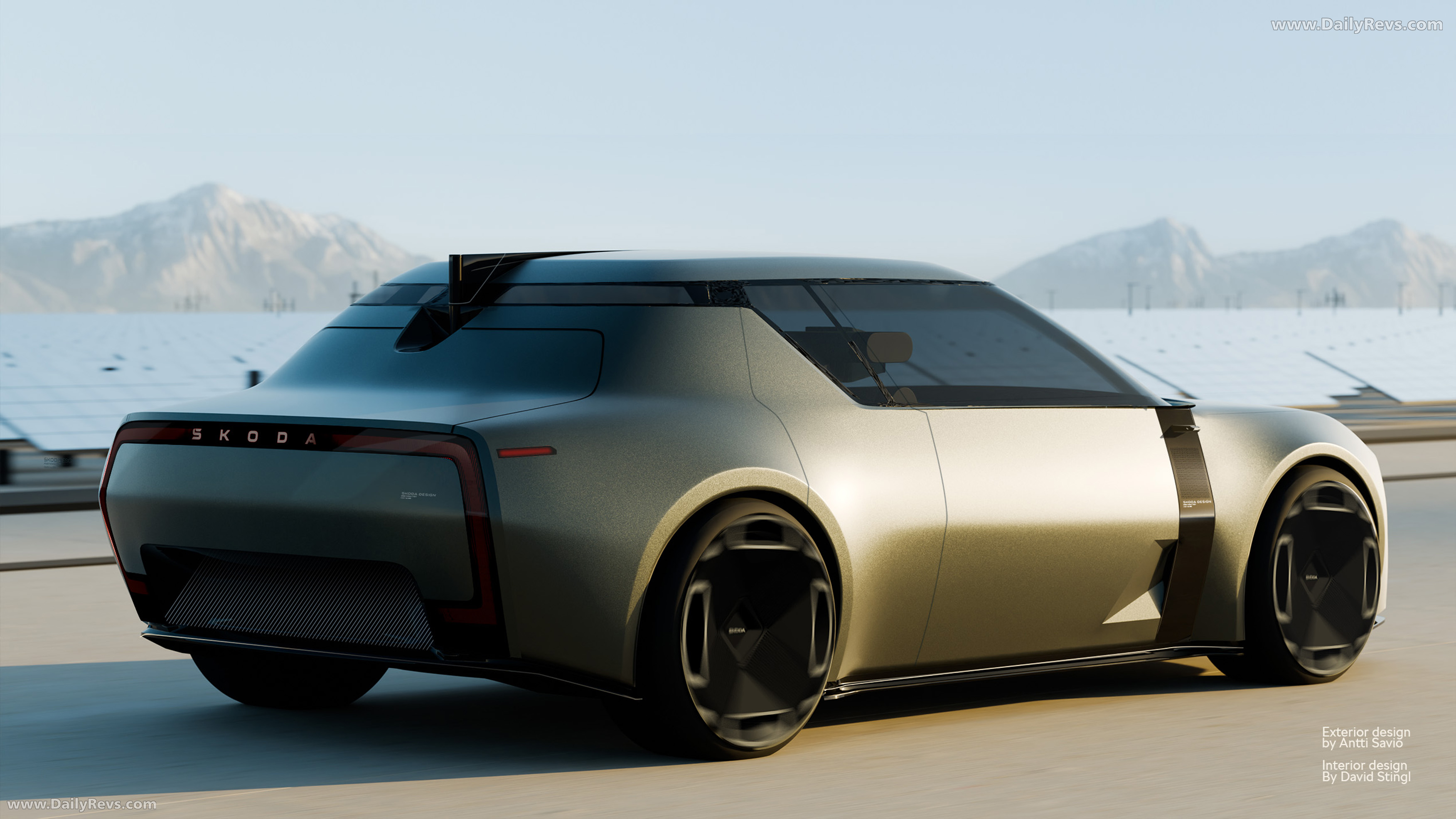 2025 Skoda 1000 MBX Coupe Concept Rear View