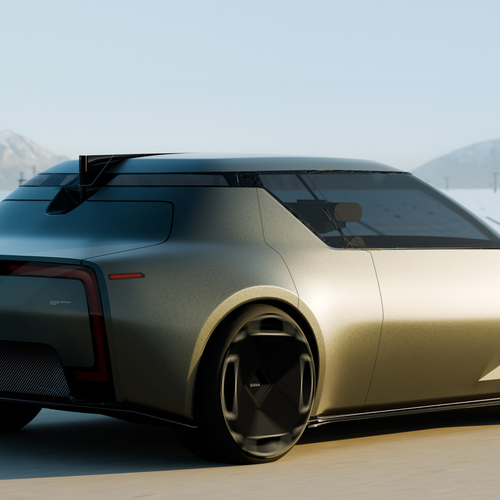 2025 Skoda 1000 MBX Coupe Concept Rear View