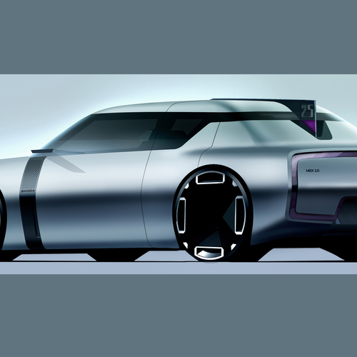 2025 Skoda 1000 MBX Coupe Concept Rear View