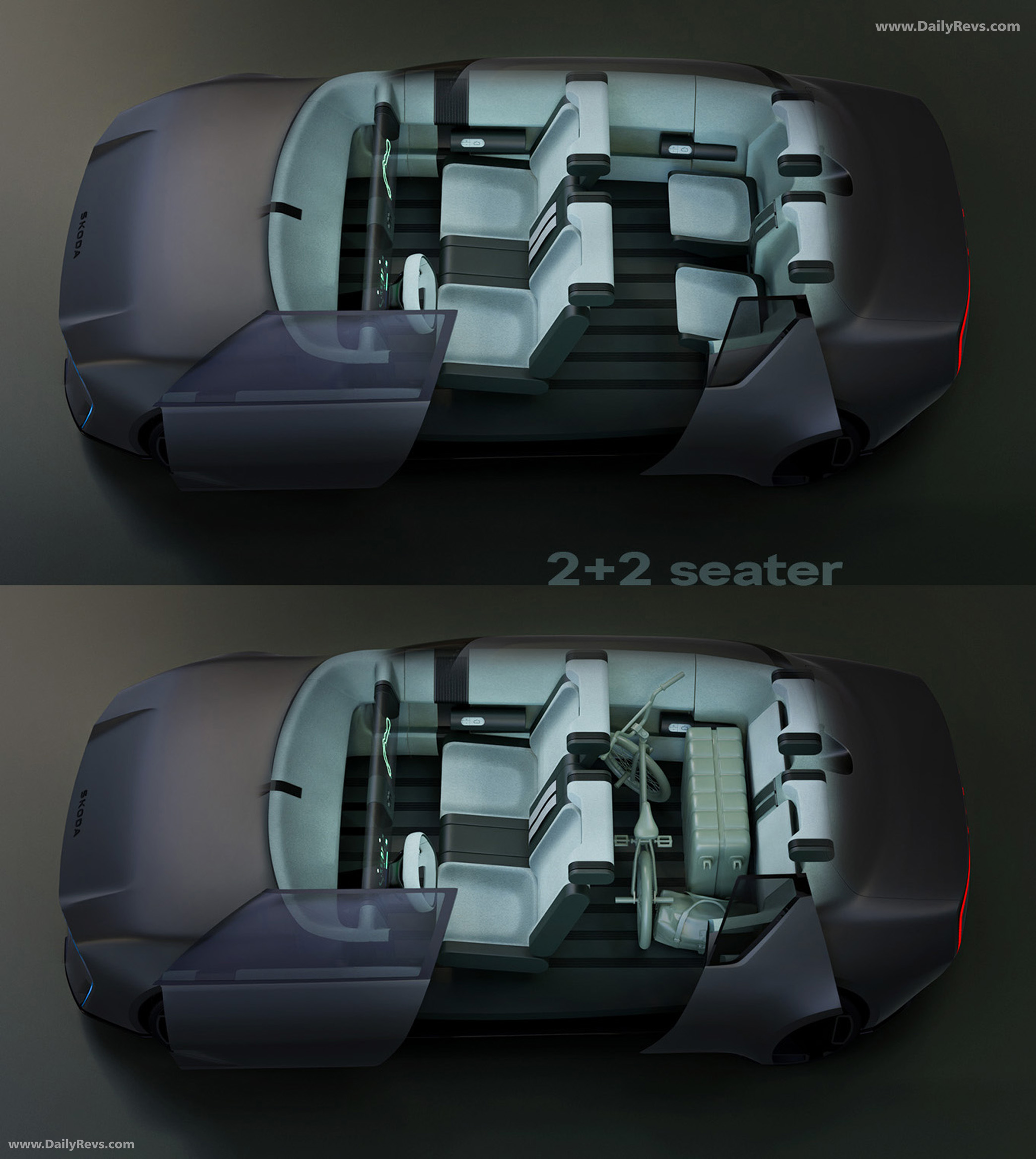 2025 Skoda 1000 MBX Coupe Concept Interior