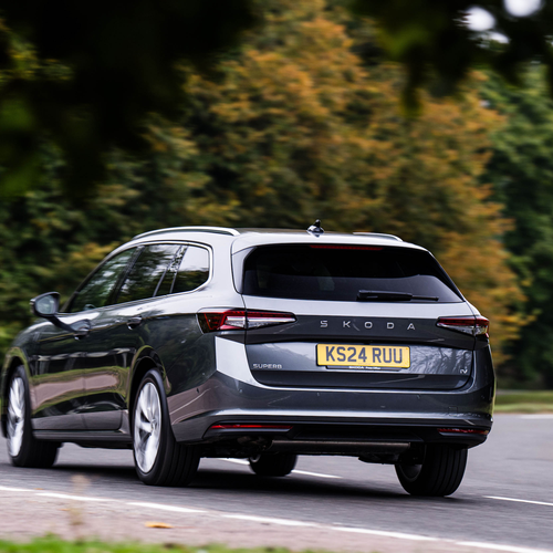 2024 Skoda Superb Combi iV Mk4 UK Version Rear View