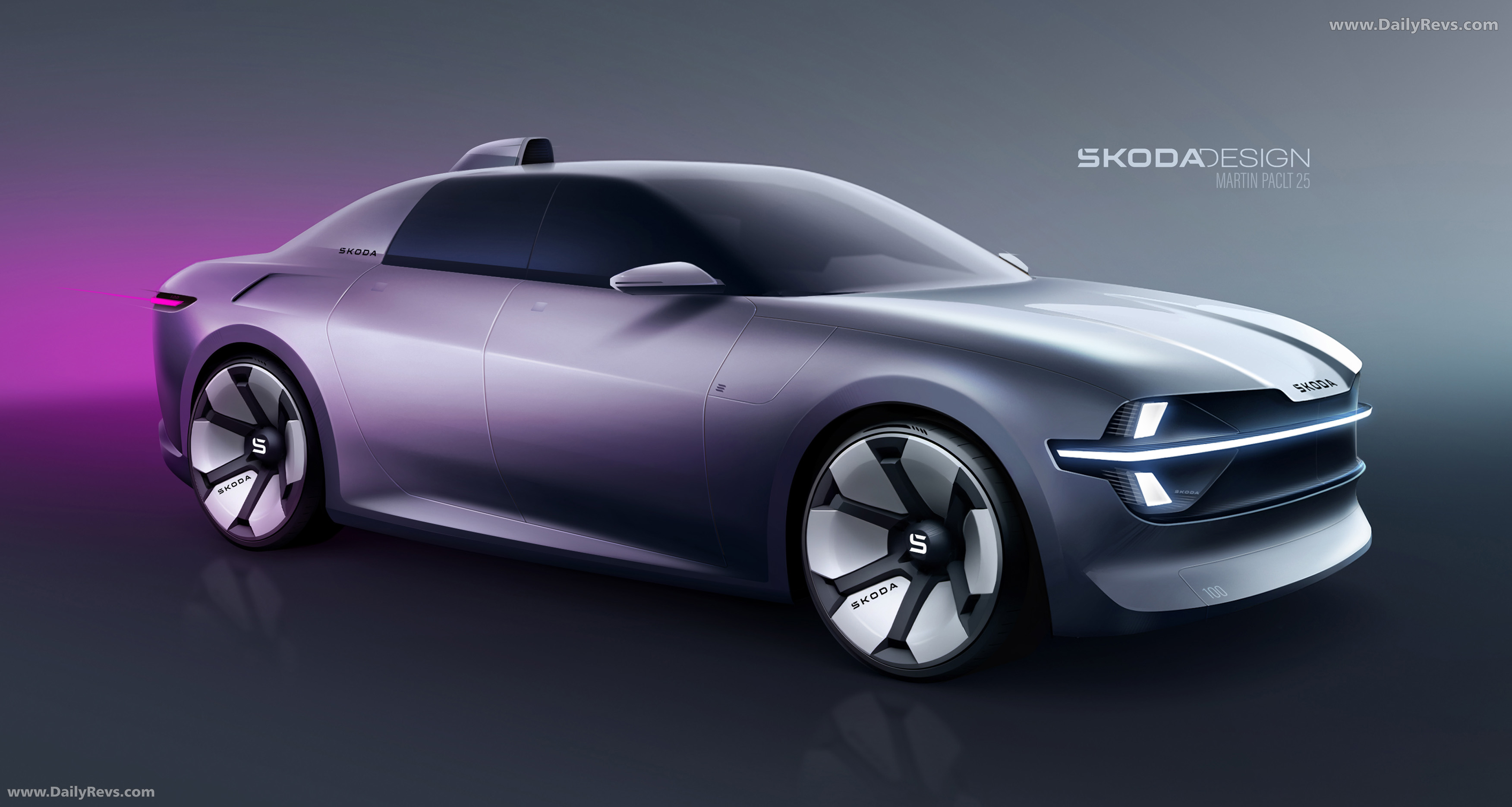 2025 Skoda 100 Concept Front View