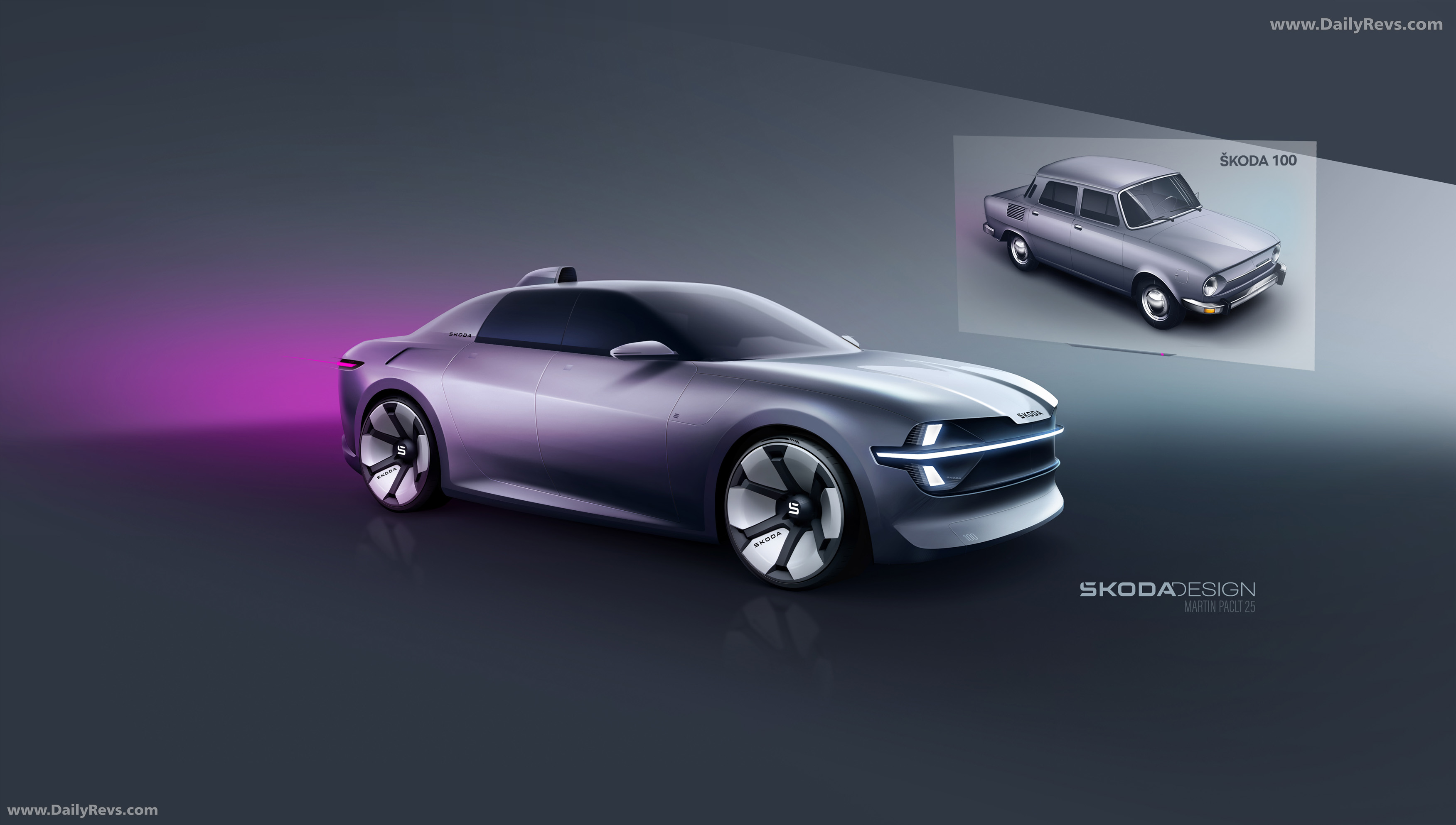 2025 Skoda 100 Concept Front View