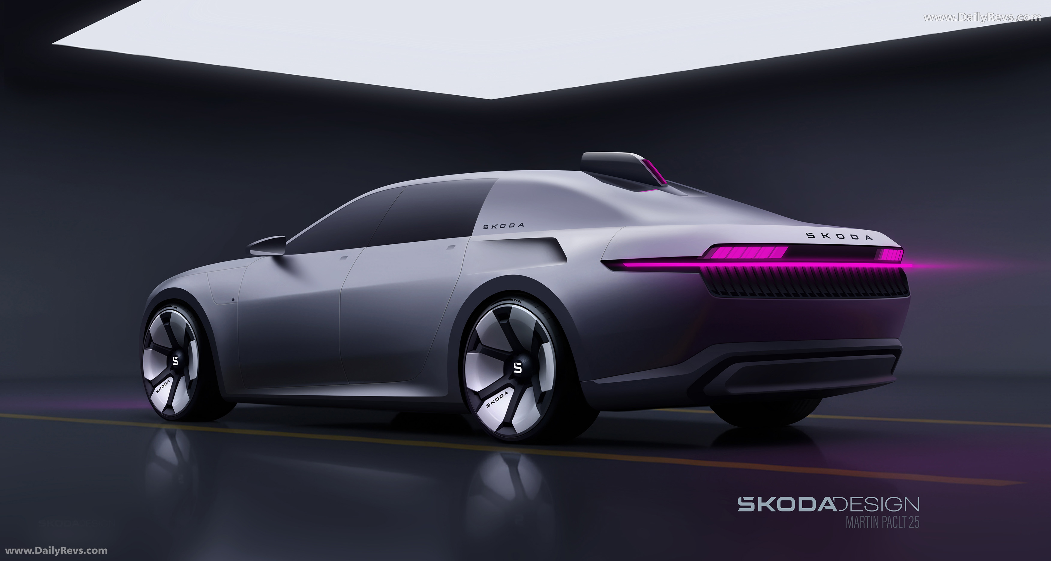 2025 Skoda 100 Concept Rear View