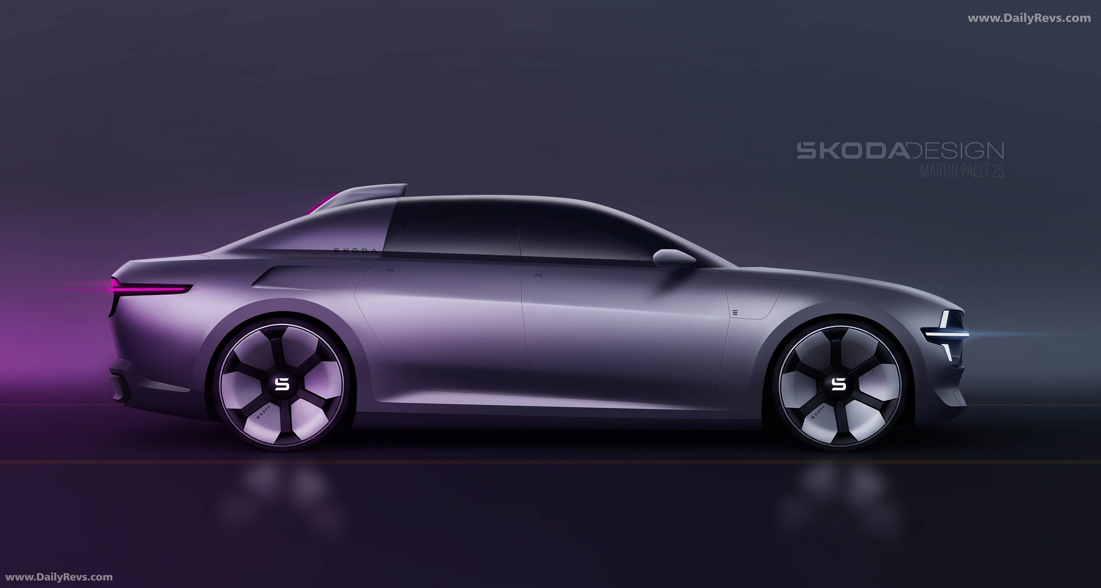 2025 Skoda 100 Concept Side View