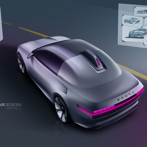 2025 Skoda 100 Concept Top View