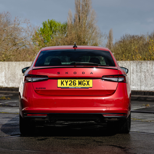 2026 Skoda Superb Sportline Mk4 UK Version Rear View