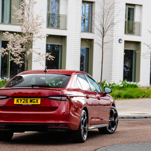 2026 Skoda Superb Sportline Mk4 UK Version Rear View