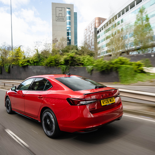 2026 Skoda Superb Sportline Mk4 UK Version Rear View