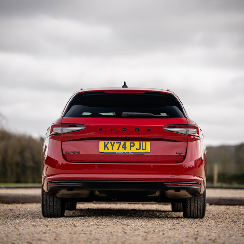 2026 Skoda Superb Combi Sportline Mk4 UK Version Rear View