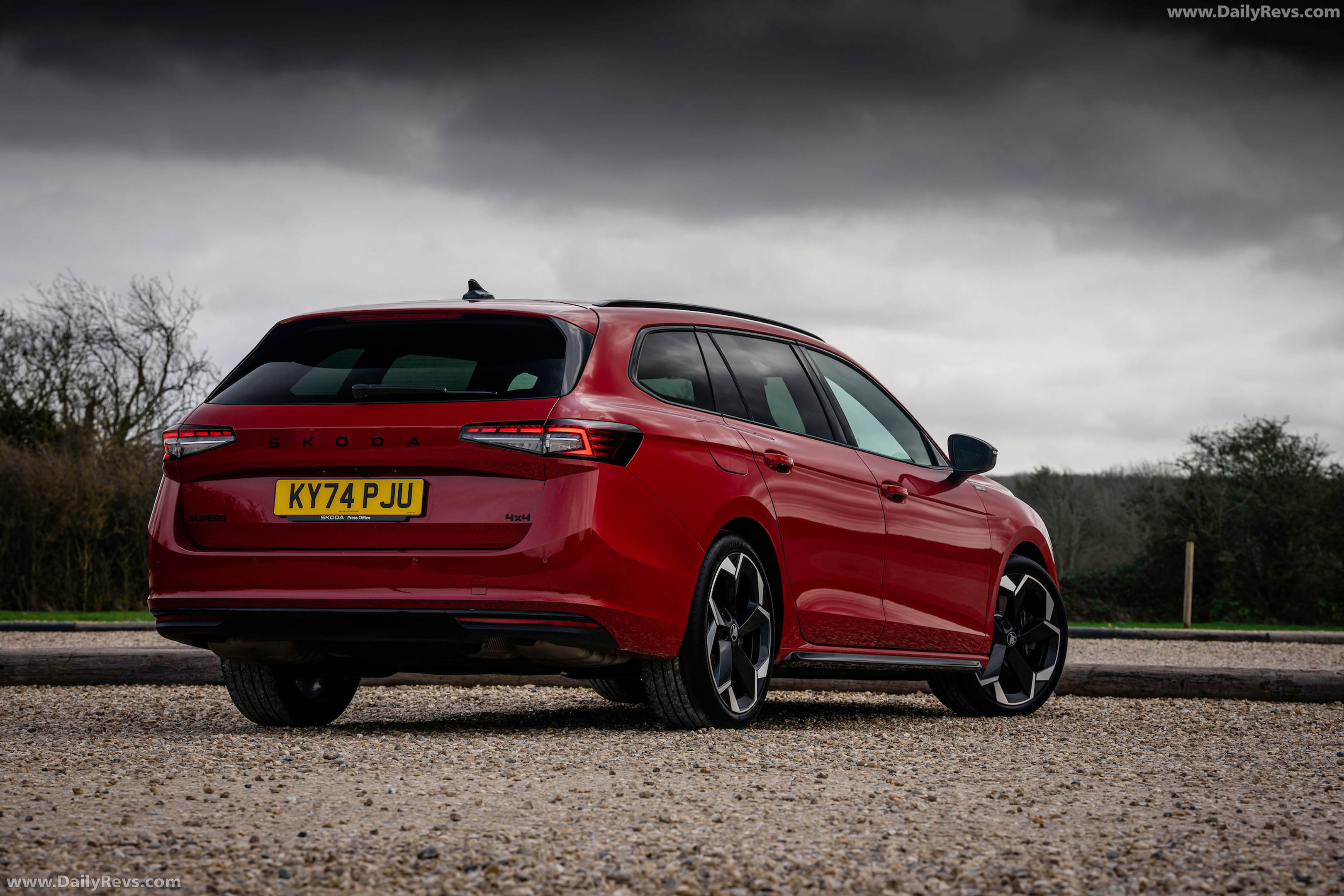 2026 Skoda Superb Combi Sportline Mk4 UK Version Rear View