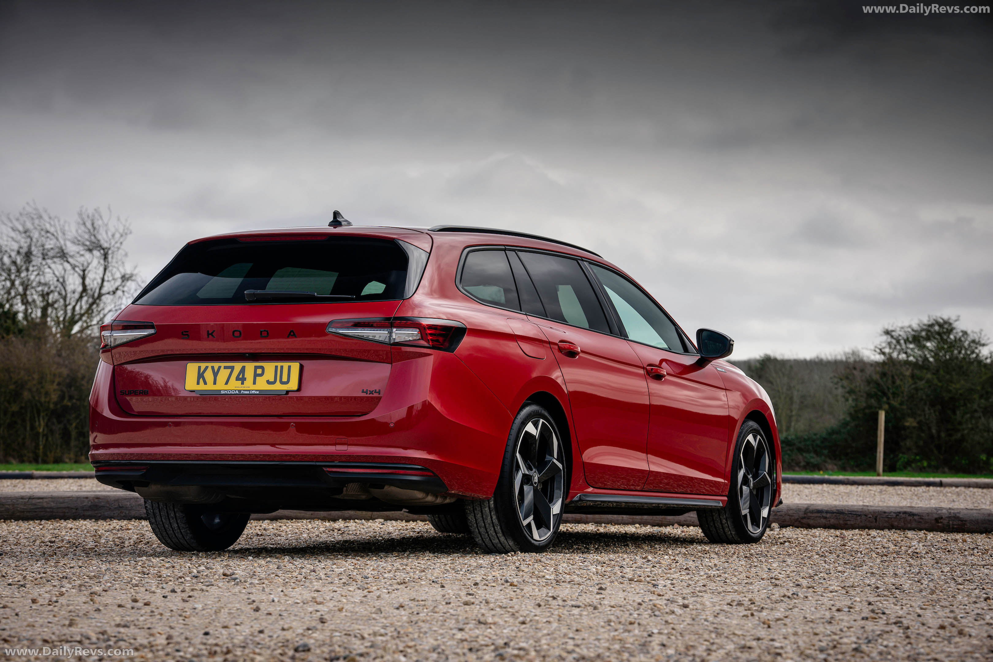 2026 Skoda Superb Combi Sportline Mk4 UK Version Rear View
