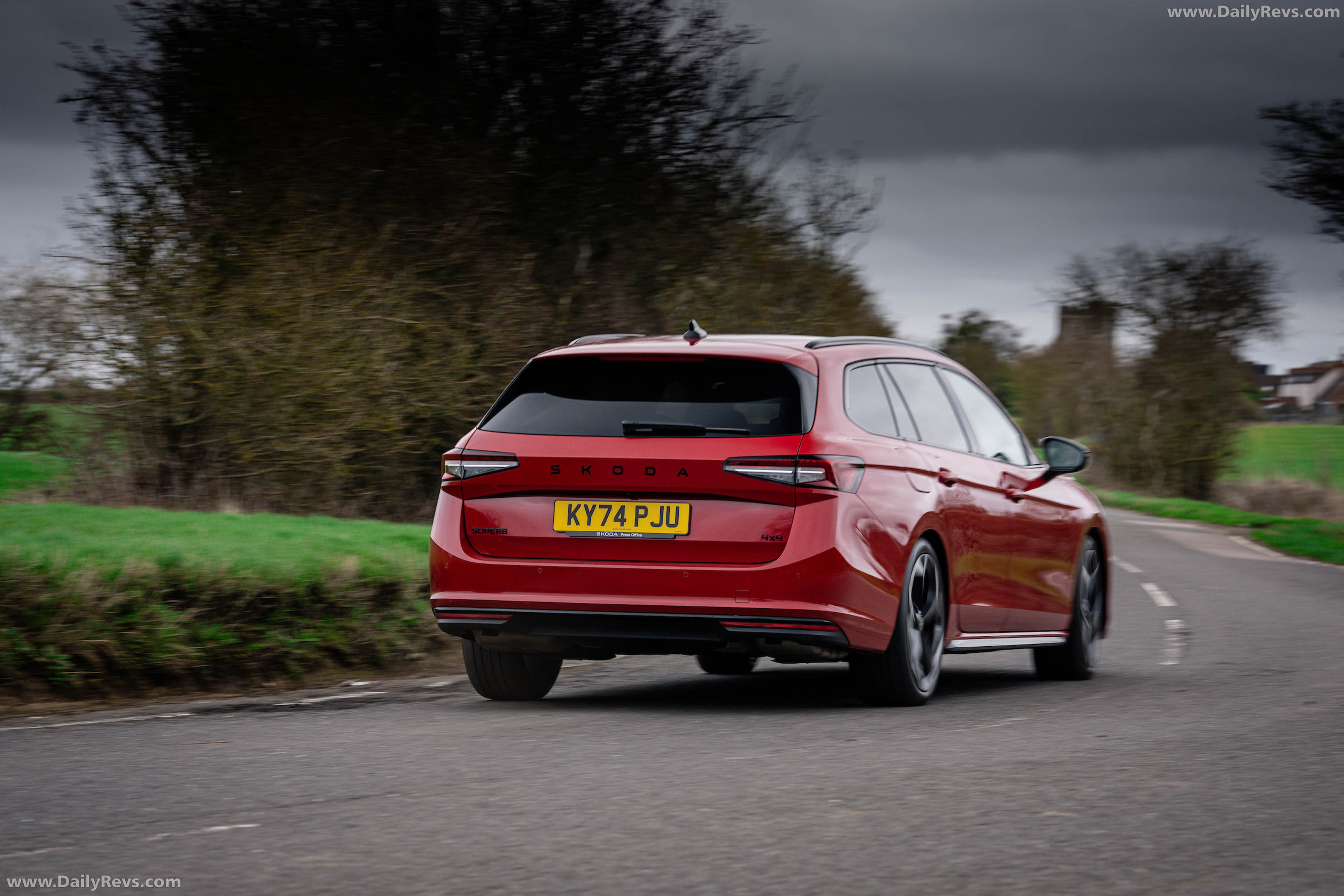 2026 Skoda Superb Combi Sportline Mk4 UK Version Rear View