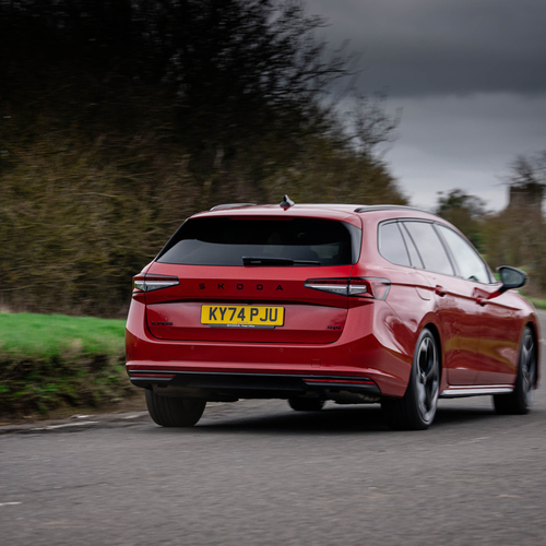 2026 Skoda Superb Combi Sportline Mk4 UK Version Rear View