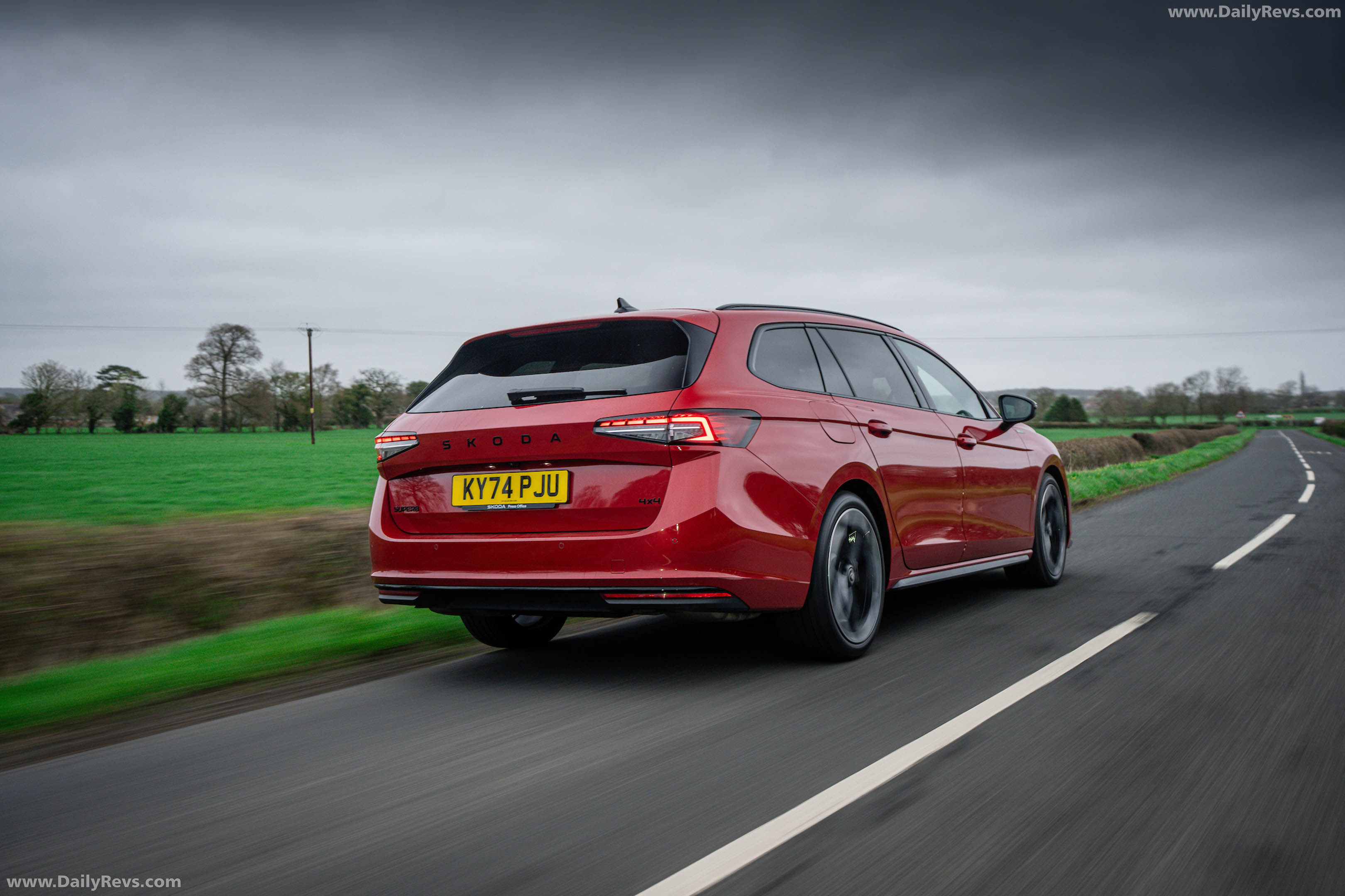 2026 Skoda Superb Combi Sportline Mk4 UK Version Rear View