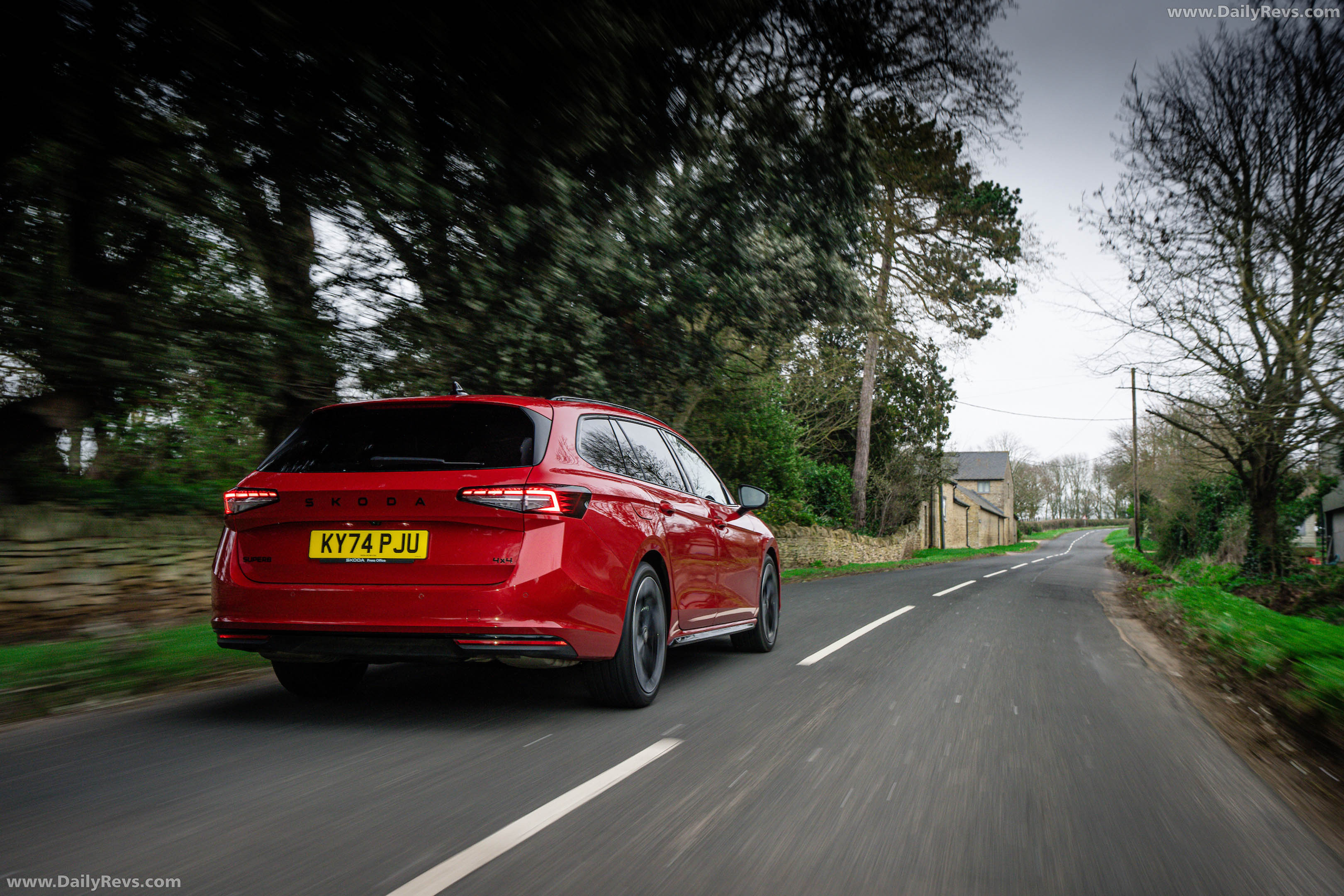 2026 Skoda Superb Combi Sportline Mk4 UK Version Rear View
