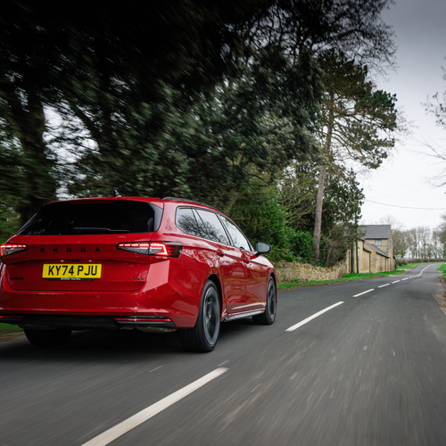 2026 Skoda Superb Combi Sportline Mk4 UK Version Rear View