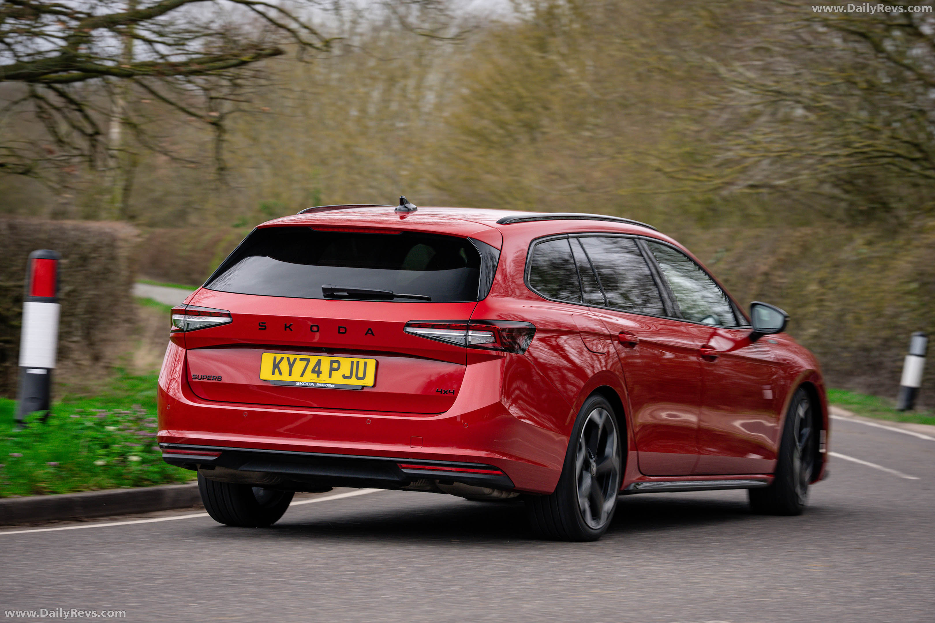 2026 Skoda Superb Combi Sportline Mk4 UK Version Rear View