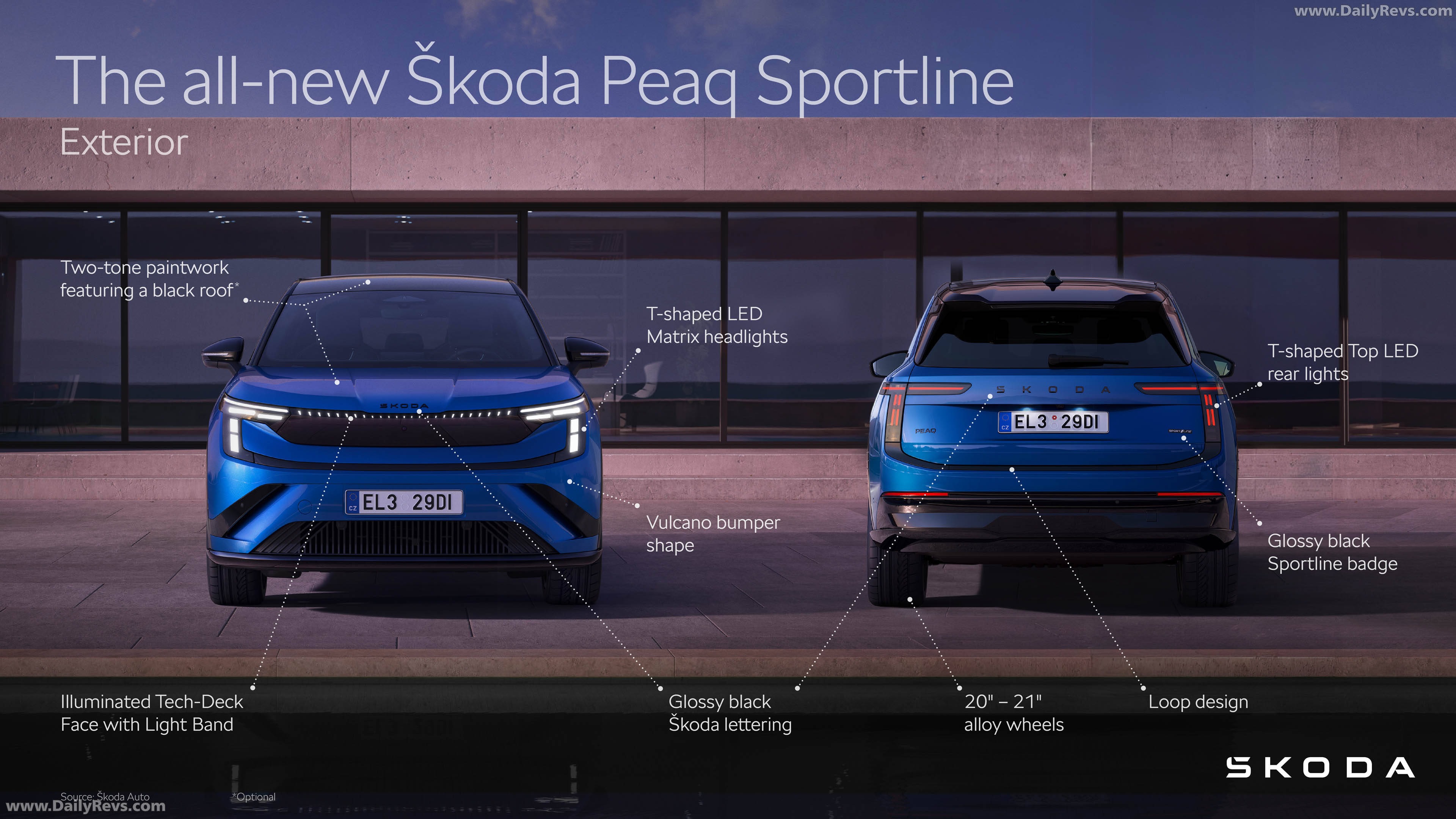 2027 Skoda Peaq Sportline Sketches