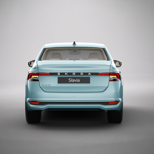 2027 Skoda Slavia Rear View