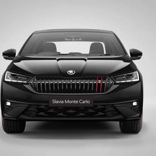 2027 Skoda Slavia Monte Carlo Front View