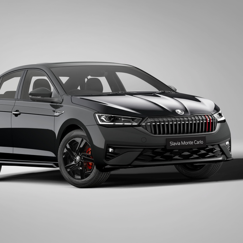 2027 Skoda Slavia Monte Carlo Front View