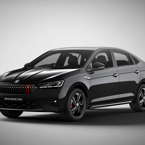 2027 Skoda Slavia Monte Carlo Front View