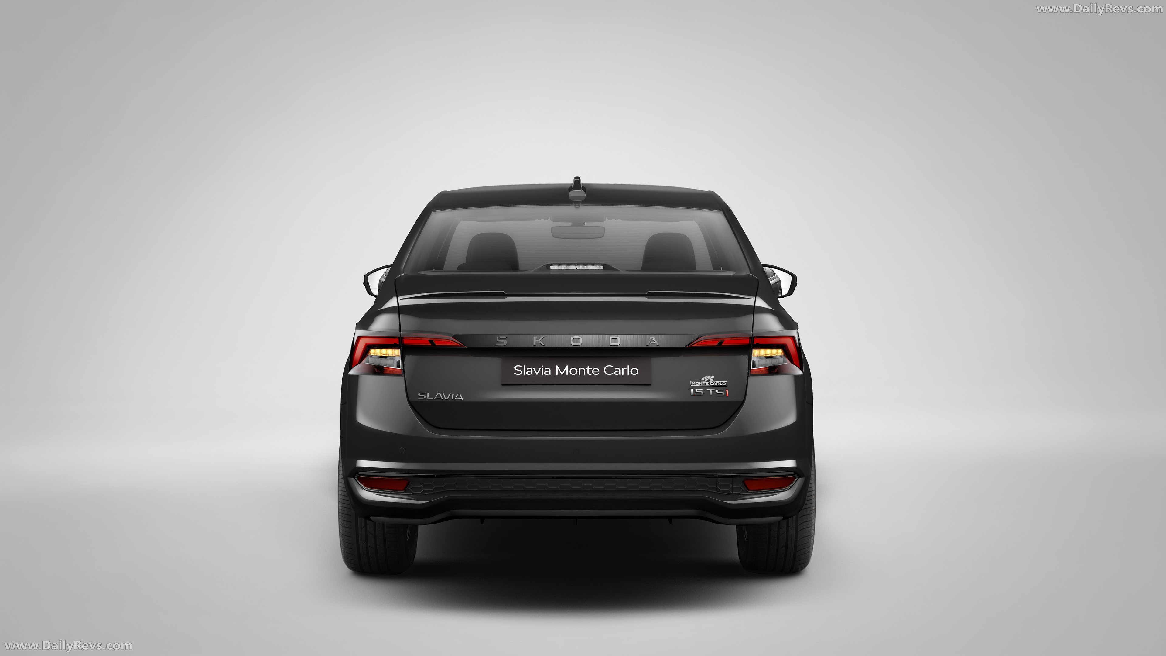 2027 Skoda Slavia Monte Carlo Rear View