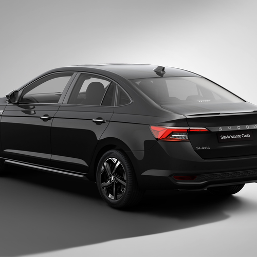 2027 Skoda Slavia Monte Carlo Rear View