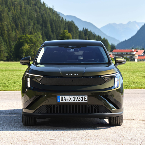 2027 Skoda Peaq Olibo Green Front View