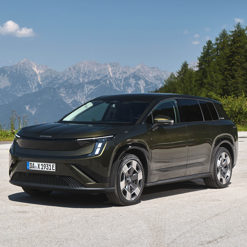 2027 Skoda Peaq Olibo Green Front View
