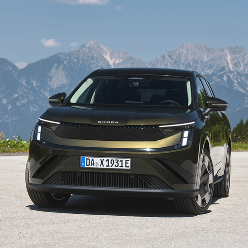 2027 Skoda Peaq Olibo Green Front View