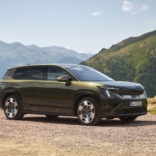 2027 Skoda Peaq Olibo Green Front View