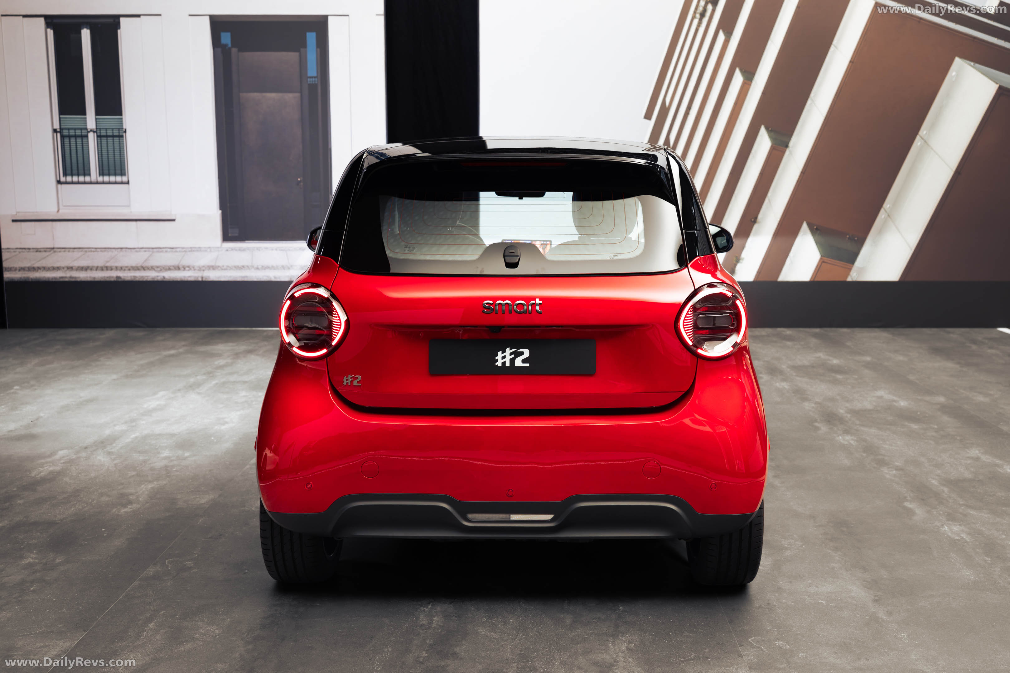2027 Smart No.2 Premium Laser Red Rear View