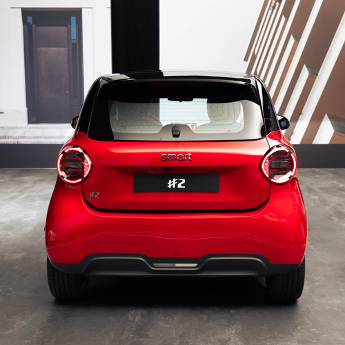 2027 Smart No.2 Premium Laser Red Rear View
