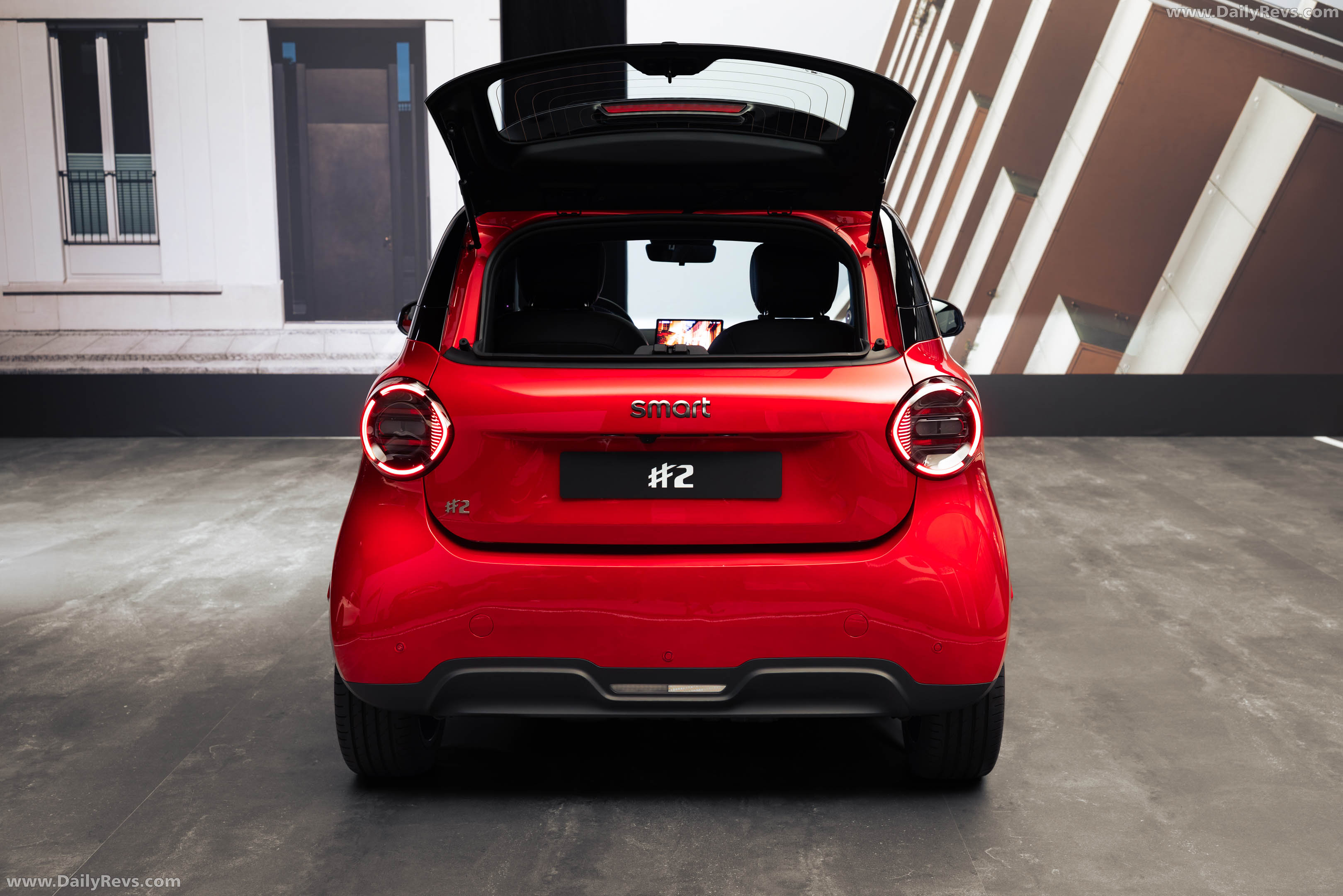 2027 Smart No.2 Premium Laser Red Rear View