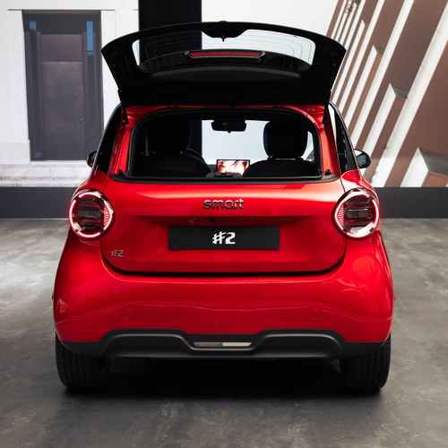 2027 Smart No.2 Premium Laser Red Rear View
