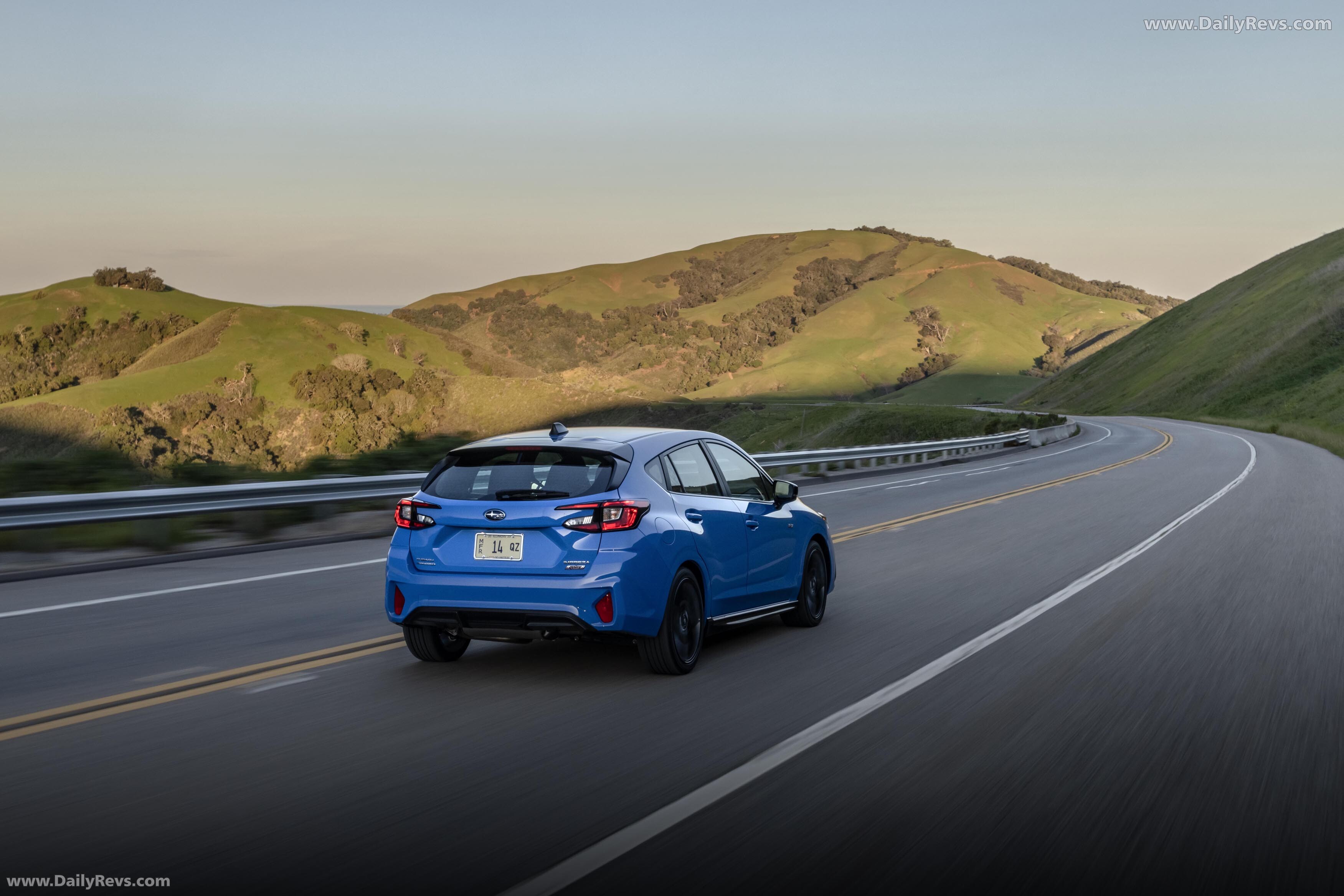 2024 Subaru Impreza RS Oasis Blue Rear View
