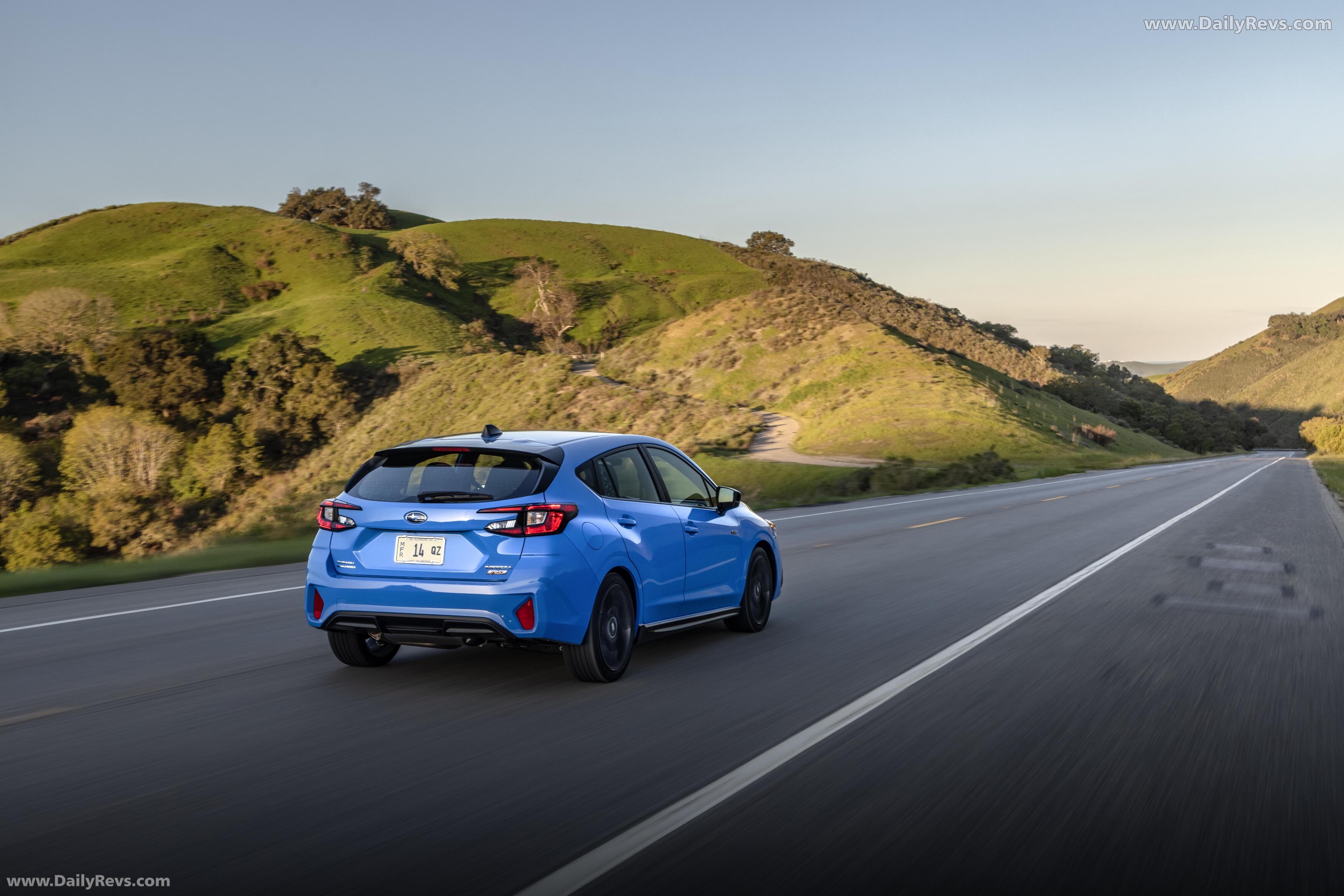 2024 Subaru Impreza RS Oasis Blue Rear View