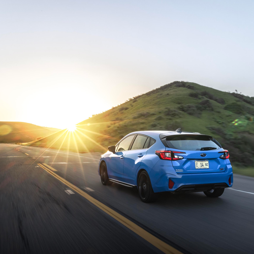 2024 Subaru Impreza RS Oasis Blue Rear View