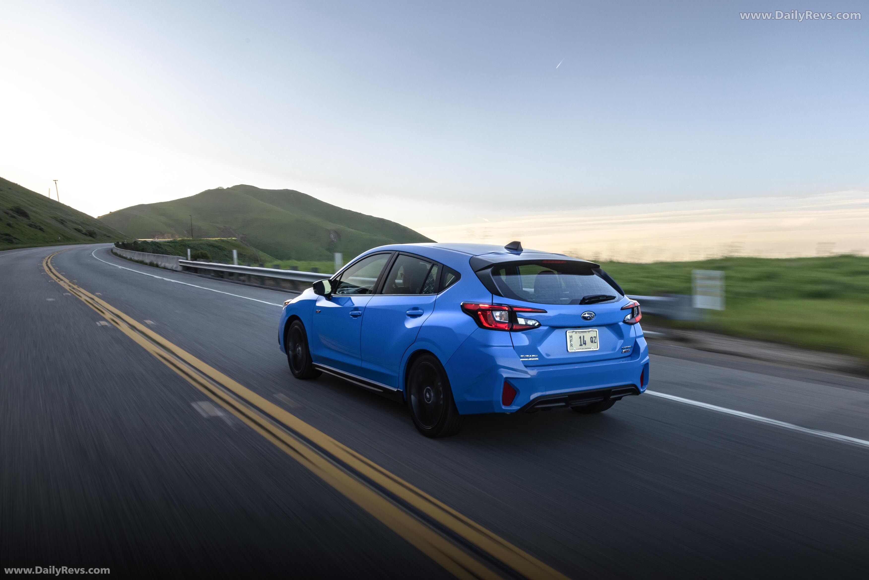 2024 Subaru Impreza RS Oasis Blue Rear View
