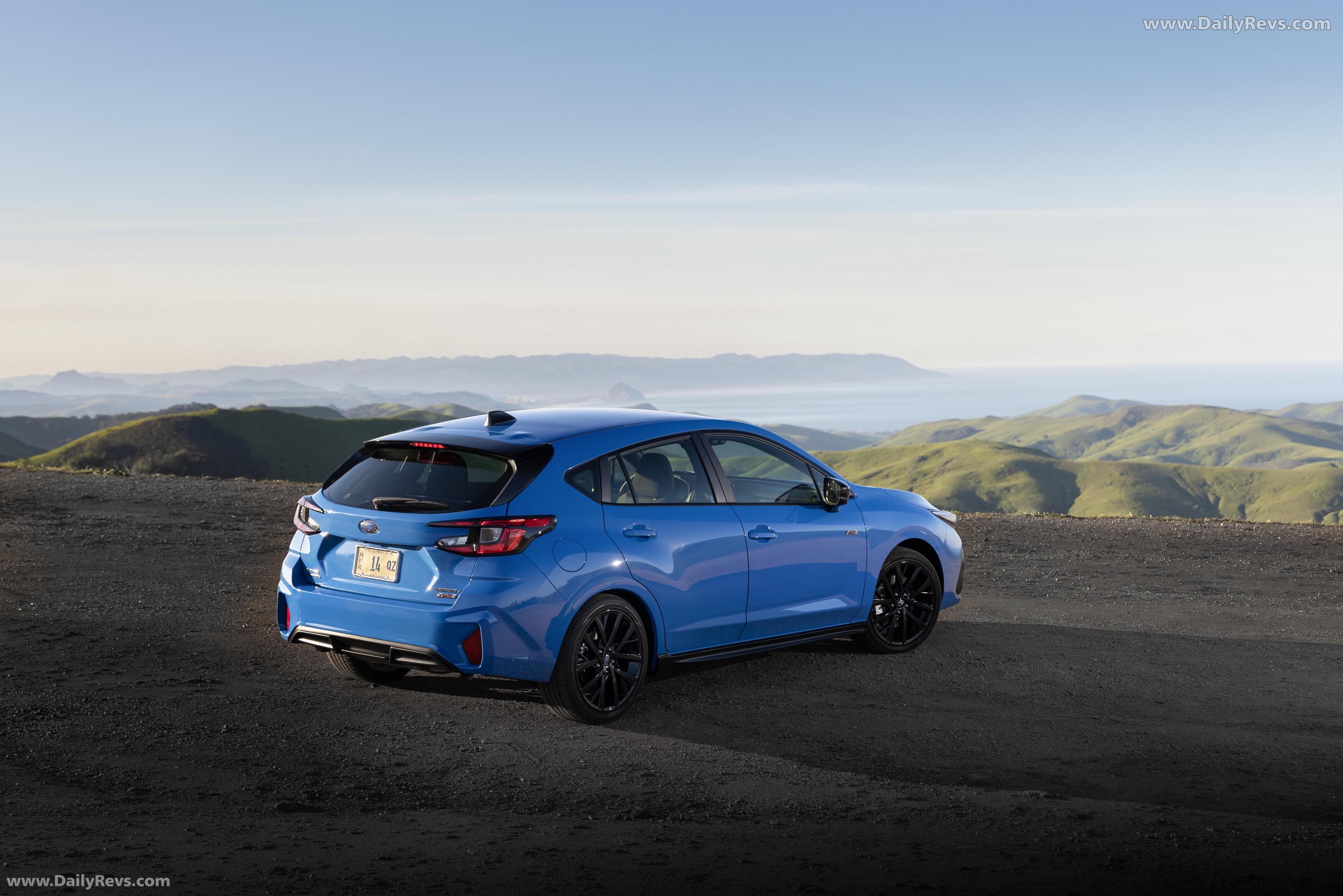 2024 Subaru Impreza RS Oasis Blue Rear View