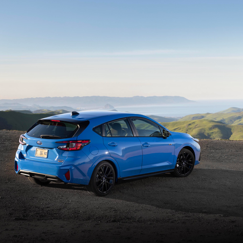 2024 Subaru Impreza RS Oasis Blue Rear View