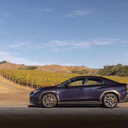 2025 Subaru WRX tS Galaxy Purple Pearl Side View