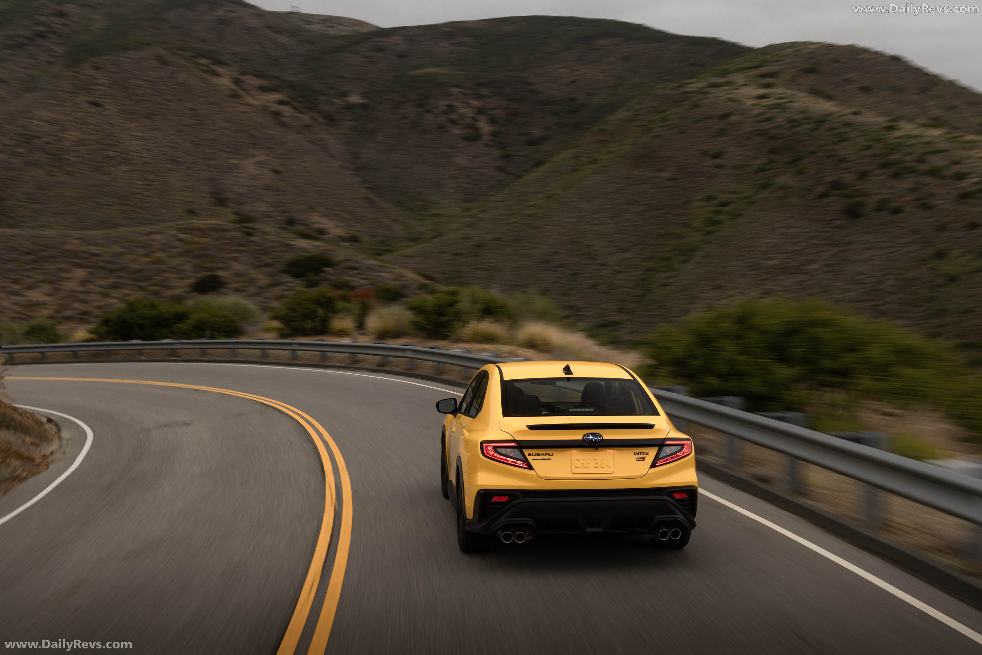 2026 Subaru WRX Series Yellow Rear View